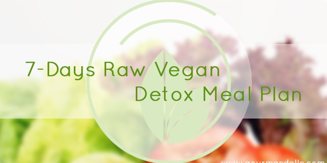 7-Days Raw Vegan Detox Meal Plan- FREE Printable - Gourmandelle