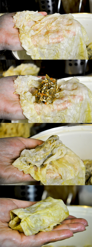 How to make dolmas or cabbage rolls