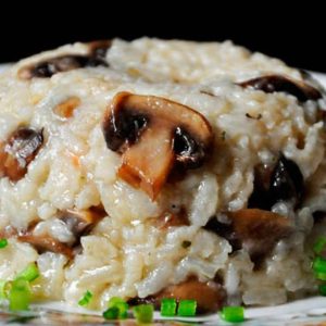 Mushroom Rice Pilaf cu ciuperci