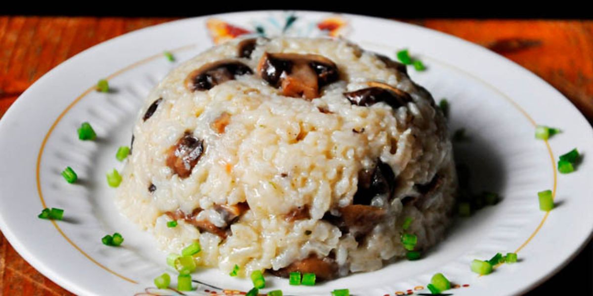 Mushroom Rice Pilaf vegetarian