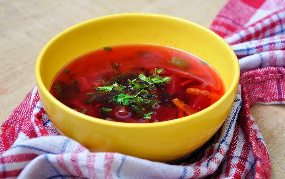 beetroot borscht ukranian recipe bors de sfecla