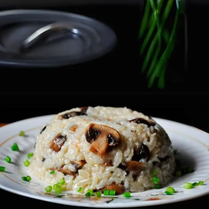 Mushroom Rice Pilaf cu ciuperci reteta