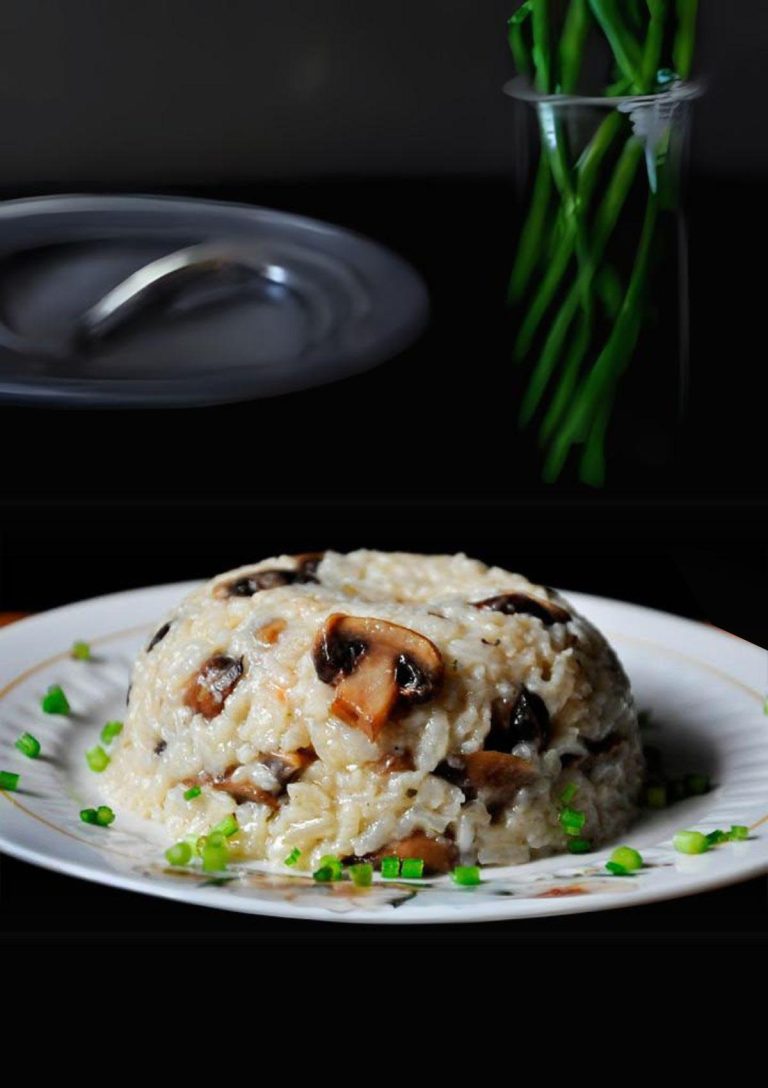 Mushroom Rice Pilaf cu ciuperci reteta