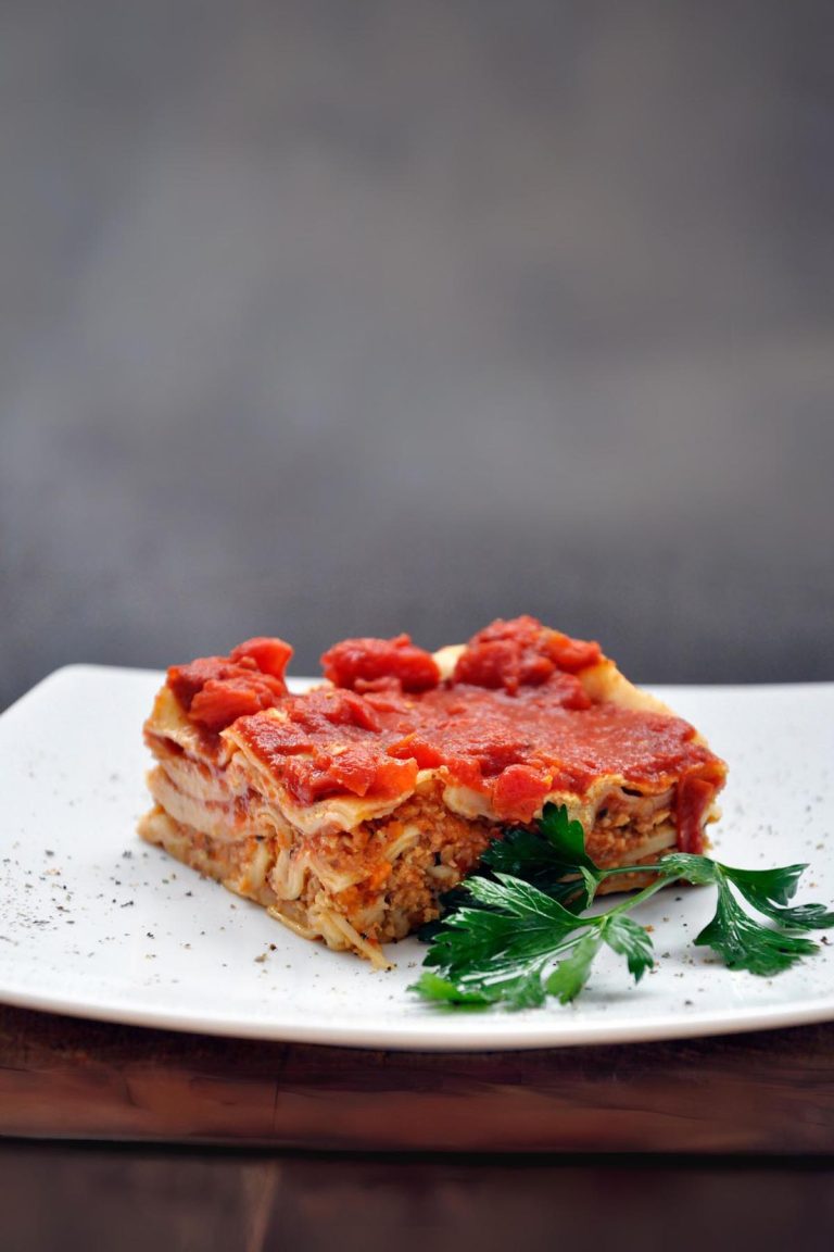 vegan mushroom lasagna