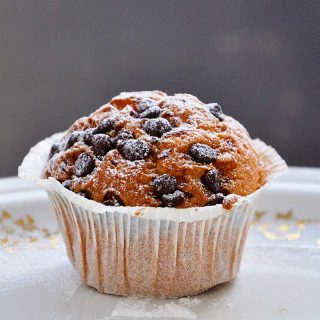 Chocolate Chip Coconut Muffins briose cu cocos