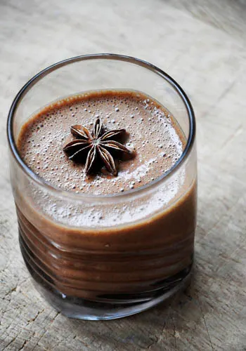 Delicious Chocolate Mousse Glass Anise Flower | Mousse de ciocolata