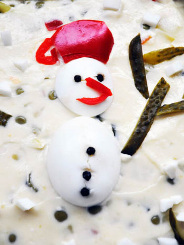 Christmas-Themed Olivier Salad