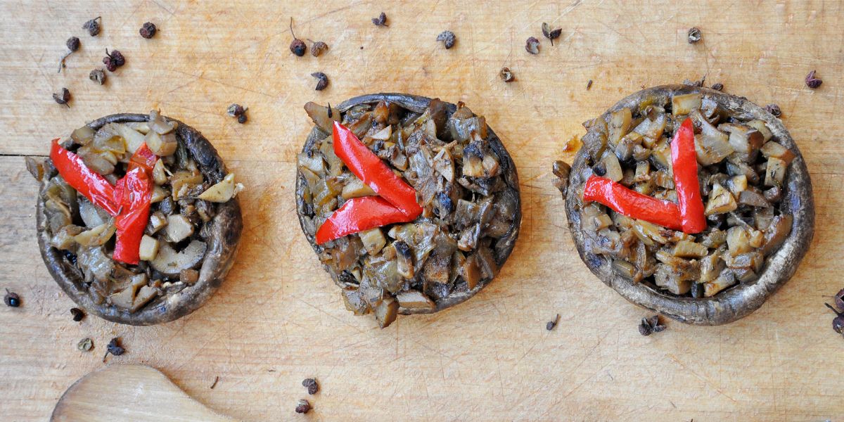 Stuffed Portobello Mushrooms Vegan Recipe