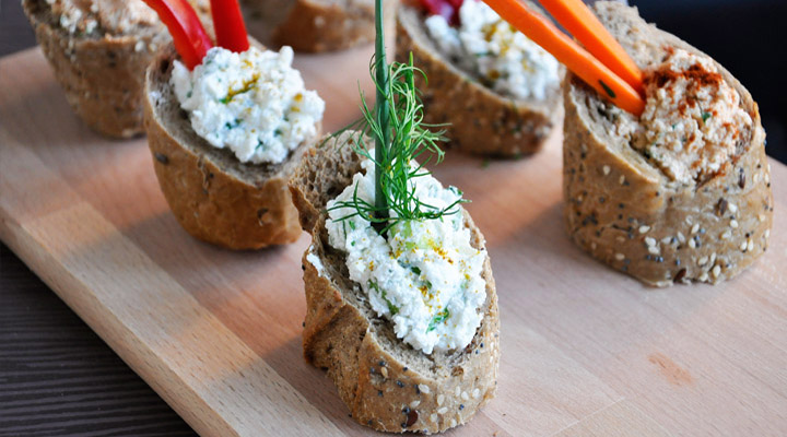 Stuffed Baguette with Cheese and Green Onions