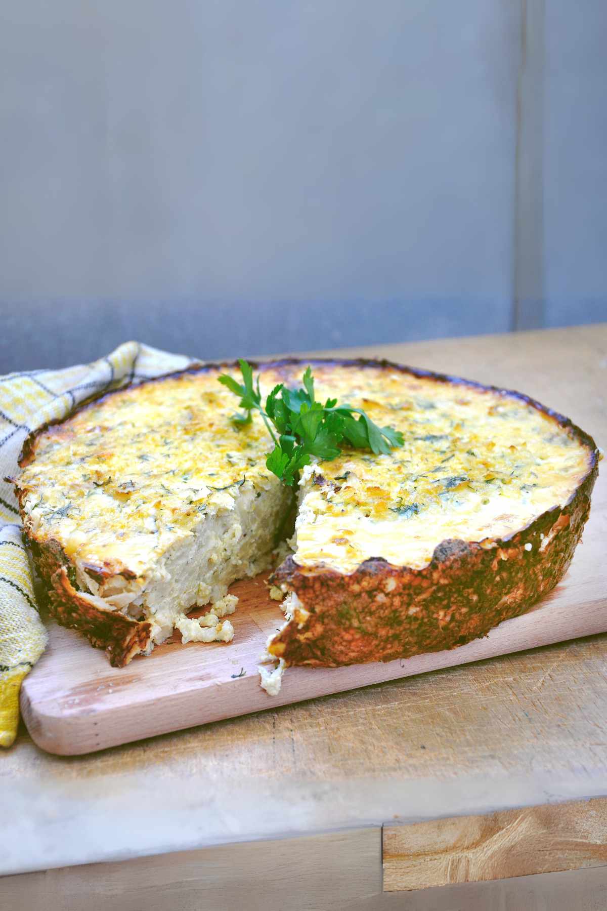 Cheesy Cauliflower Casserole Vegetarian Recipe