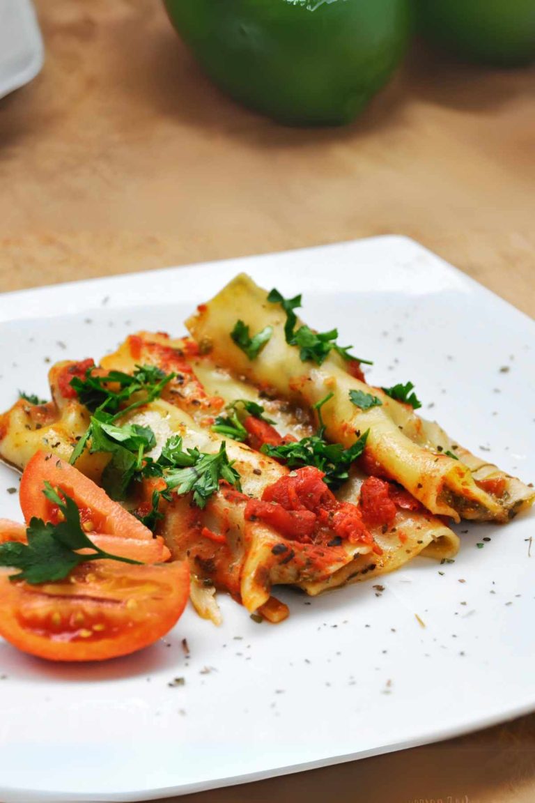 feta cannelloni with tomatoes