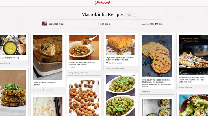 Macrobiotic recipes Pinterest Board Gourmandelle
