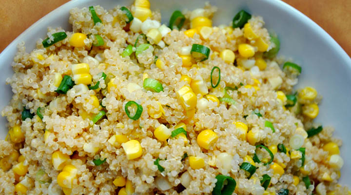 Quinoa with Corn and Scallions