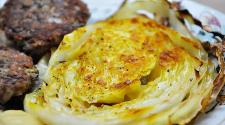 Oven Roasted Cabbage Side Dish | Varza la cuptor