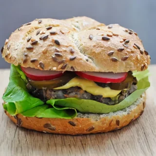 Vegetarian Adzuki Beans Burger