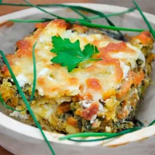 Lentils Gratin with Vegetables Linte gratinata la cuptor