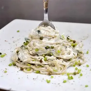 Spaghetti with Green Peppercorns Sauce Recipe Spaghete cu sos de piper verde retete