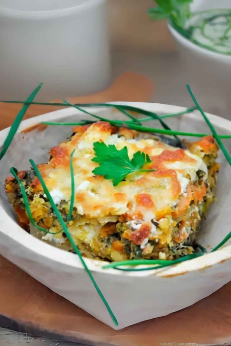 Lentils Gratin with Veggies