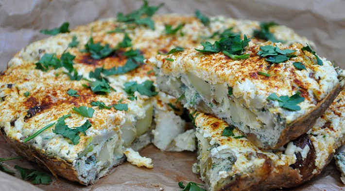 Potato Frittata with Cheese | Gourmandelle | Vegetarian Blog