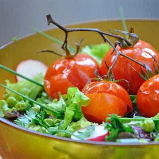 Salata de vara cu rosii coapte reteta Summer Fresh veggies salad