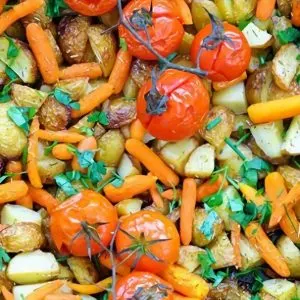 Spring Vegetables Oven Roasted