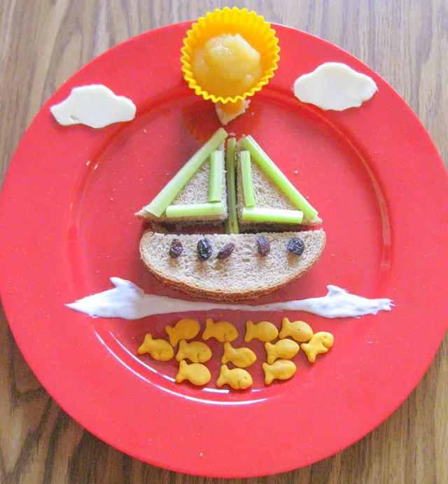 fun foods for kids boat sandwich
