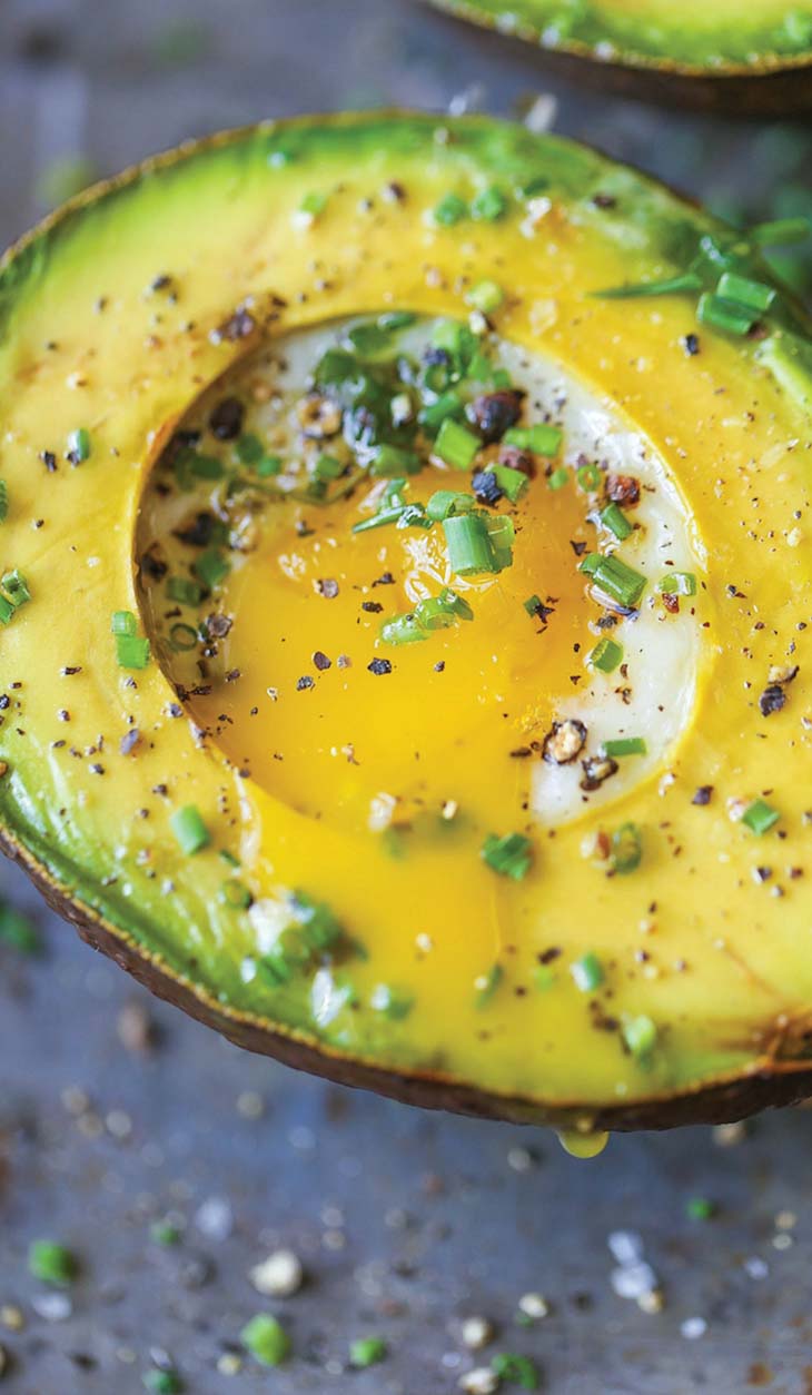 Baked Eggs in Avocados