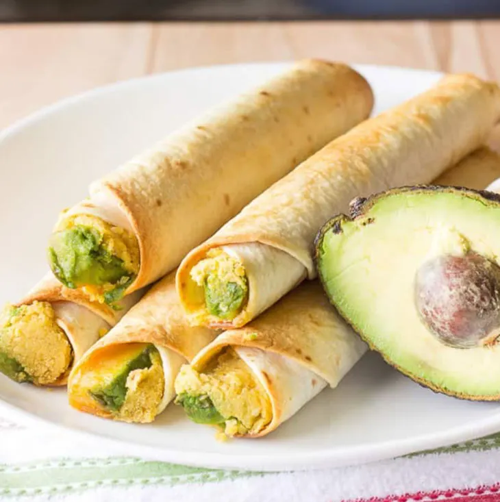 Avocado Hummus Taquitos