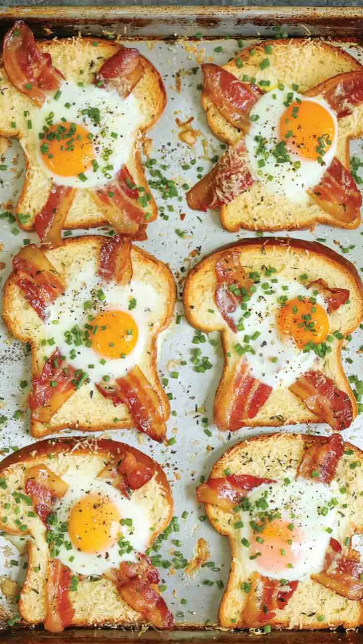 Sheet pan egg-in-a-hole