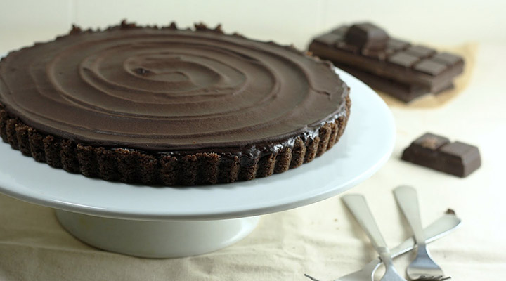 Triple Chocolate Truffle Tart