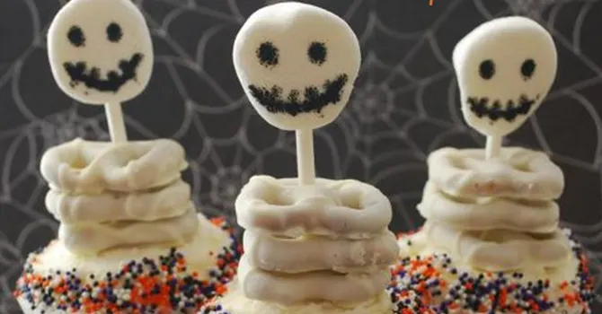 Spooky Skeleton Cupcakes