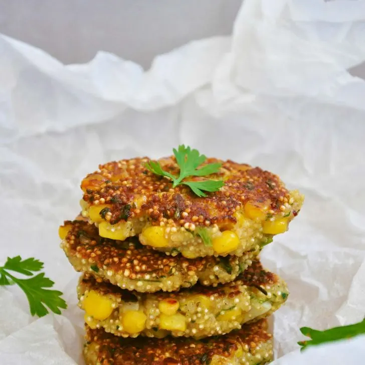 Quinoa Patties with Sweet Corn and Herbs Recipe