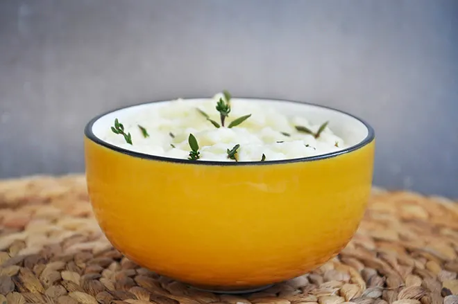 Creamy Cauliflower Risotto with Garlic Thyme and Parmesan easy quick