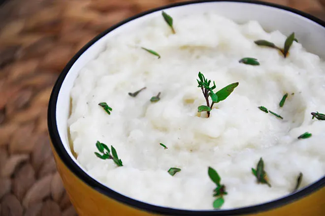 Risotto with Garlic Thyme and Parmesan