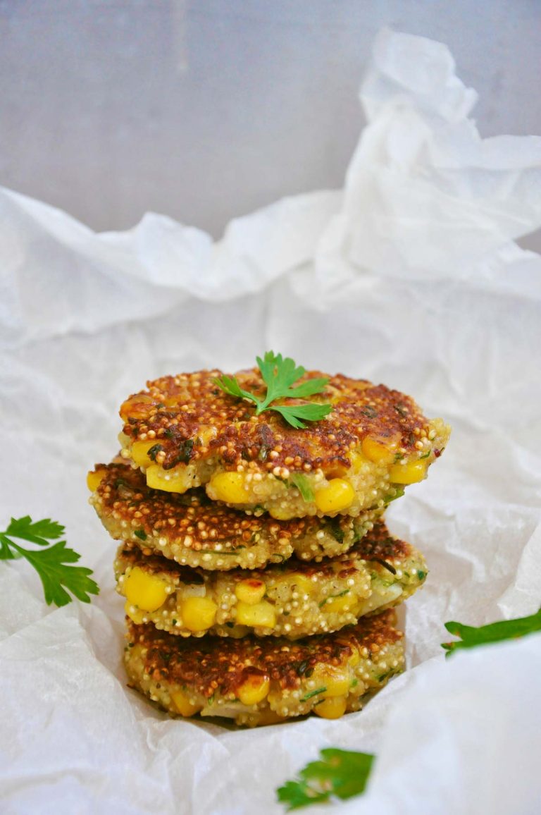 Quinoa Patties with Sweet Corn and Herbs Recipe