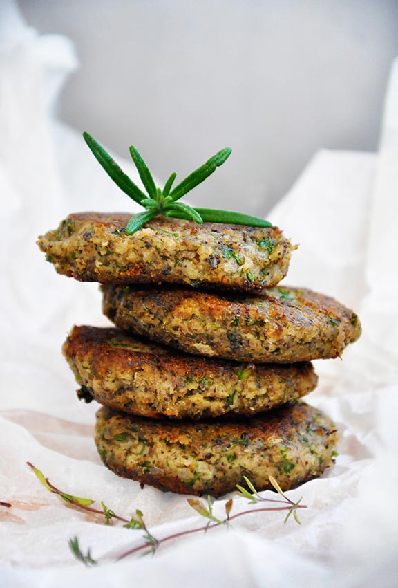 Hemp Recipes Protein-Rich Mushroom Hemp Patties with Herbs burger