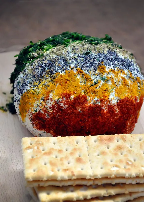Ricotta Cheese Ball with Spices and Herbs
