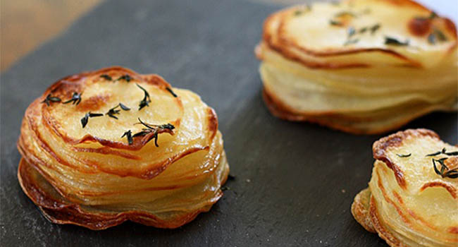 Muffin-Pan Potato Gratins Vegetarian Valentine's Day Dinner Recipes