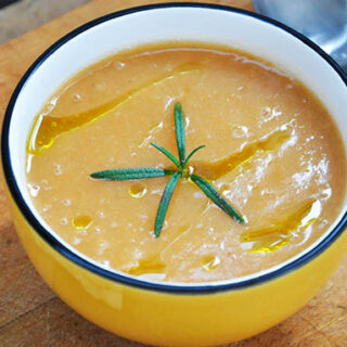 Supa crema de morcovi, cartofi si ghimbir Creamy Carrot, Ginger, Potato Soup Rosemary