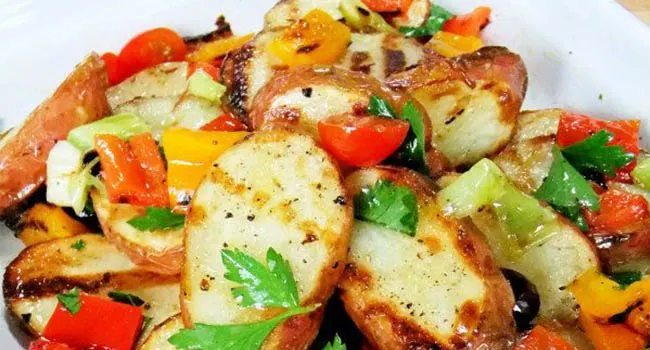 grilled potato salad