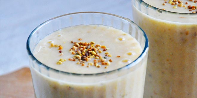 Banana and Apricot Smoothie Smoothie cu Banane si Caise raw vegan