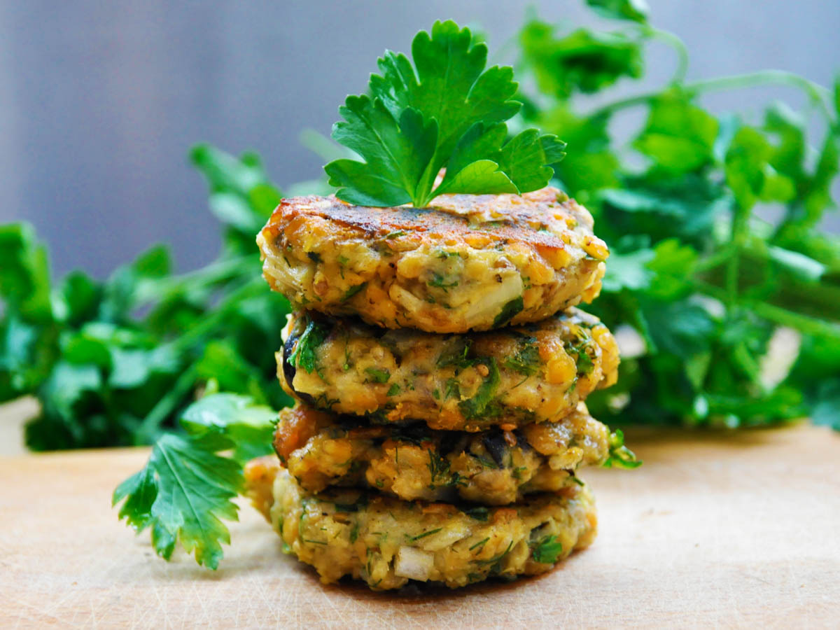 eggplant and olives patties