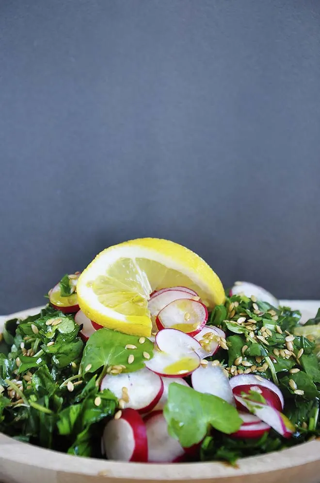 Spring Detox Salad leafy greens