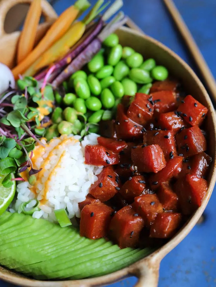 Watermelon Poke Bowl