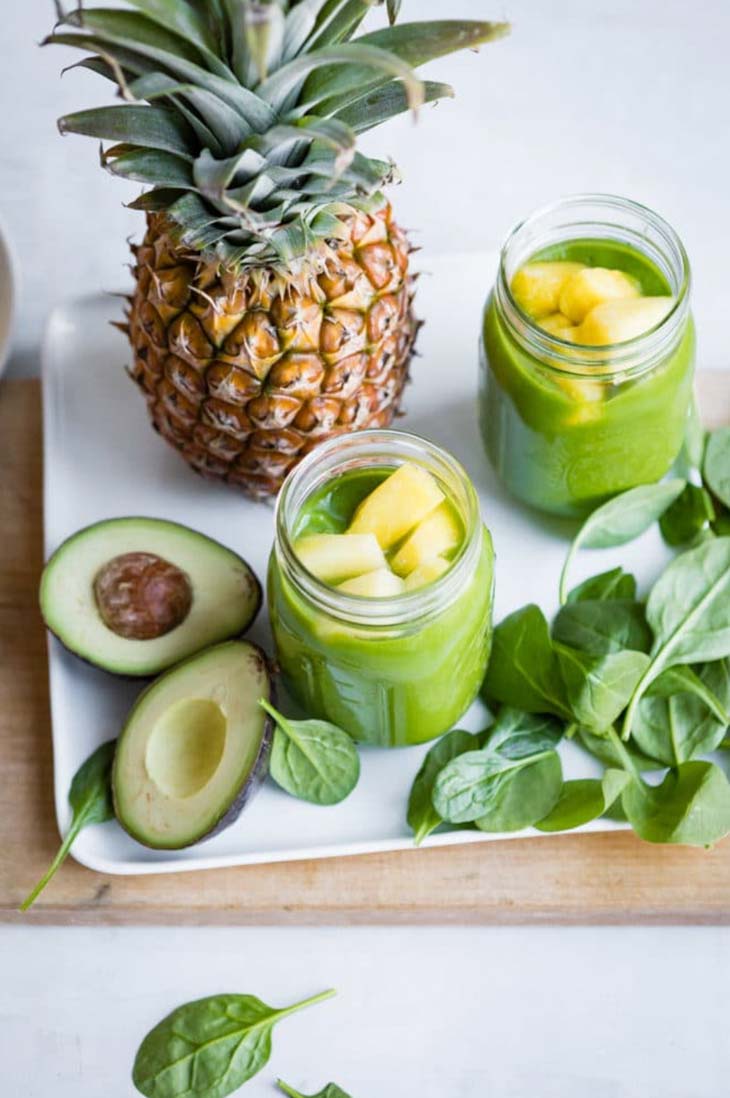 Pineapple Paradise Spinach Smoothie