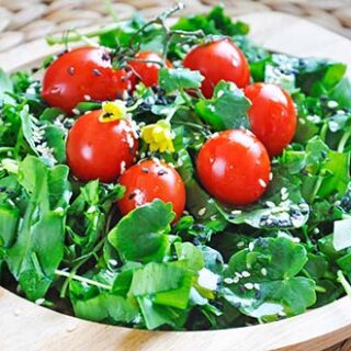 Spring Watercress Salad Balsamic Vinaigrette Salata de untisor