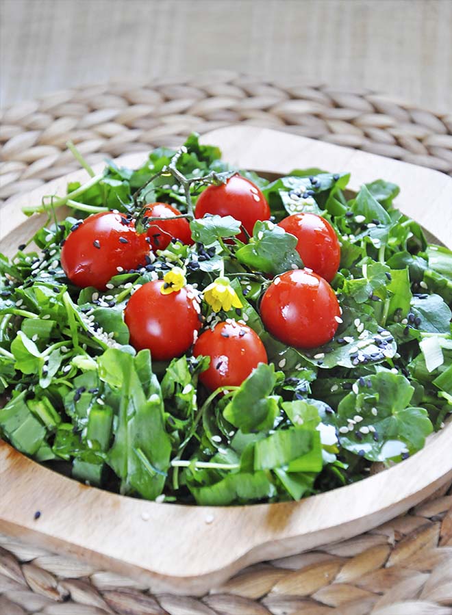 Spring Watercress Salad Balsamic Vinaigrette 