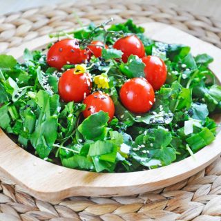 Spring Watercress Salad Balsamic Vinaigrette Salata de untisor_