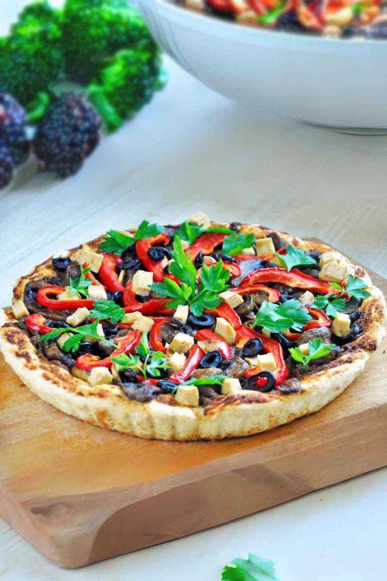 Gluten-Free Tart with Mushrooms Recipe Tarta fara gluten ciuperci legume reteta vegana de post