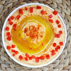 Roasted Red Bell Pepper Hummus